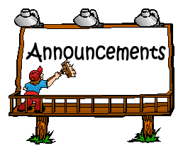 Announcements as of 2/22/22
