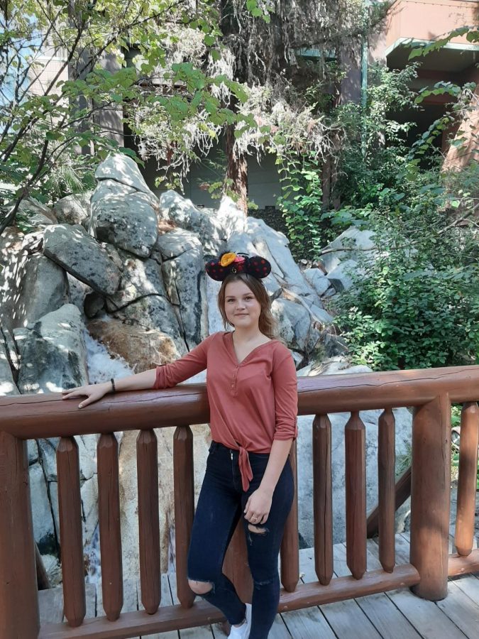 Daria poses for picture at  the happiest place in the world; Disneyland