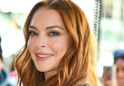 NEW YORK, NEW YORK - NOVEMBER 10: Lindsay Lohan visits The Drew Barrymore Show at CBS Broadcast Center on November 10, 2022 in New York City. (Photo by James Devaney/GC Images)