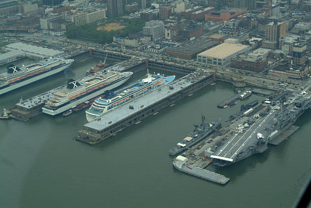 Cruise ships at New York Peir.