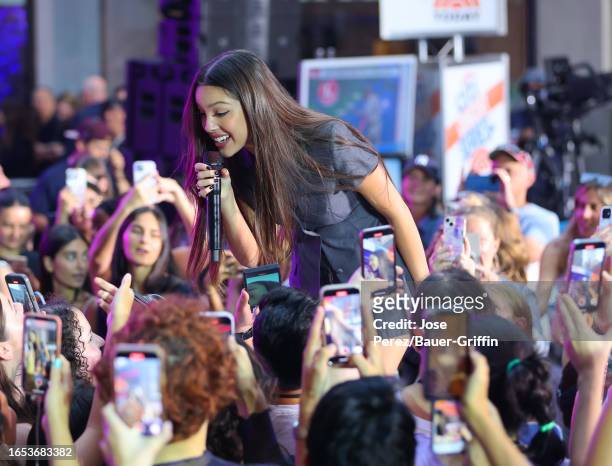 NEW YORK, NY - SEPTEMBER 08: Olivia Rodrigo is seen performing at the Citi Concert Series for the Today show on September 08, 2023 in New York City.  (Photo by Jose Perez/Bauer-Griffin/GC Images)